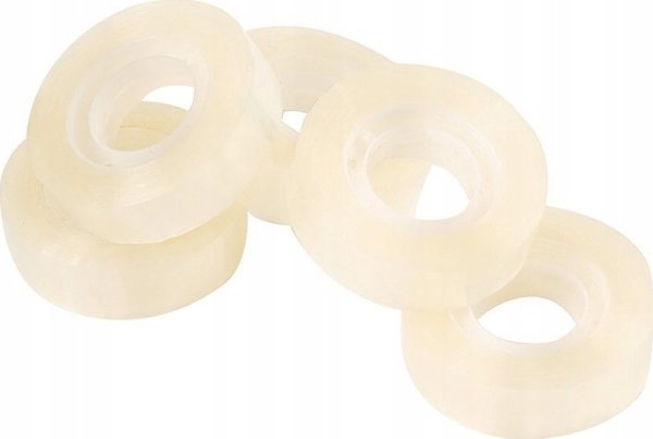 Q-Connect Ταινία Γραφείου, Διαφανής, 18mm x 10m, Σετ 8 Τεμαχίων