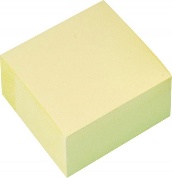 Q-Connect Αυτοκόλλητες Σημειώσεις, Κύβος 76x76mm, 400 Φύλλα, Κίτρινο