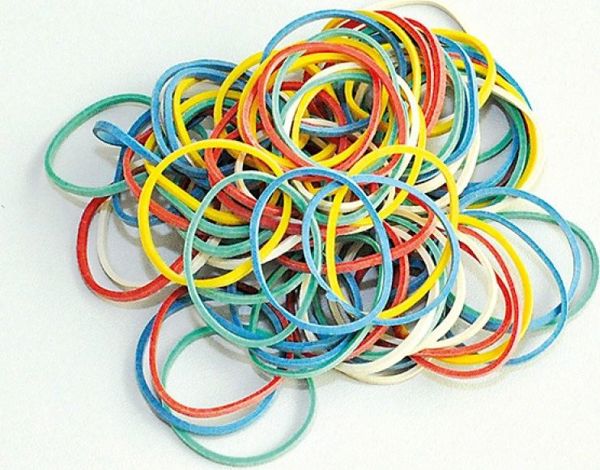 Λαστιχάκια Γραφείου Q-Connect, 250g, Διάμετρος 25mm, Μίξη Χρωμάτων, 60% Καουτσούκ