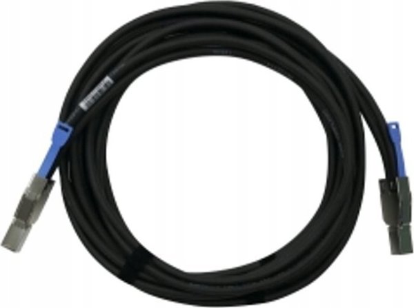 Qnap QNAP CAB-SAS30M-8644 kabel SAS 3 m Czarny, Metaliczny