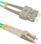 Qoltec Optic Patchcord LC/UPC - SC/UPC MM 50/125 OM4 3m (54350)