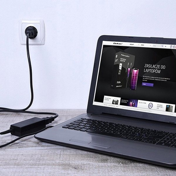 Qoltec Τροφοδοτικό Desktop για Laptop 60W 12V 5A 5.5x2.5mm με Καλώδιο Τροφοδοσίας