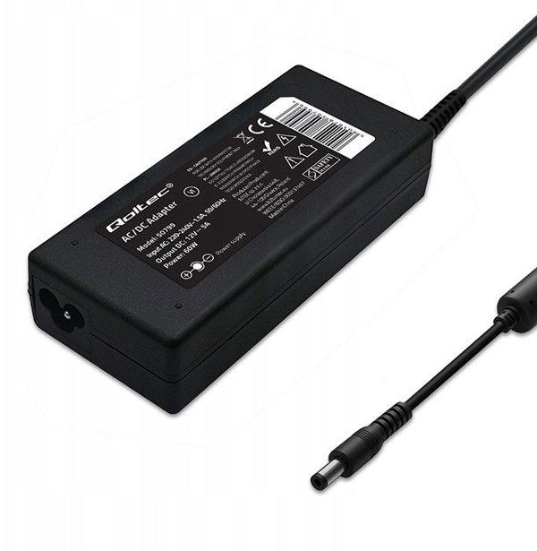 Qoltec Τροφοδοτικό Desktop για Laptop 60W 12V 5A 5.5x2.5mm με Καλώδιο Τροφοδοσίας