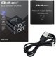 Qoltec Splitter Mini Switch RJ45 1x2 Port, 1000Mbps, με Τροφοδοσία USB-C, Αλουμίνιο