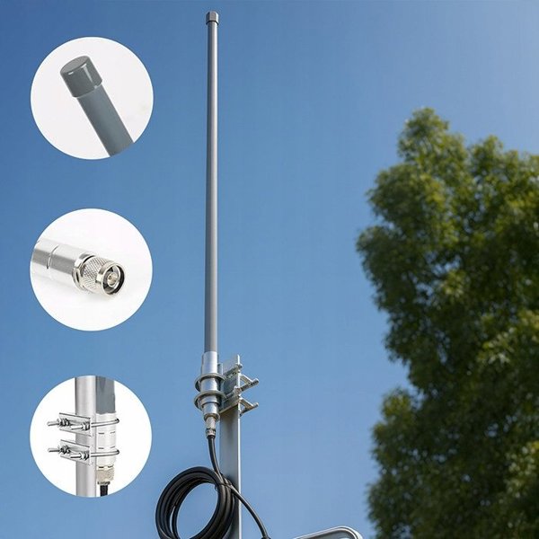 Qoltec Πανκατευθυντική Εξωτερική Κεραία LoRa 12dBi 868 MHz 1.5m από Γυαλί