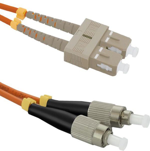 Qoltec Optic Patchcord SC/UPC - FC/UPC Multimode OM2 50/125 2m - Καλώδιο Οπτικής Ίνας