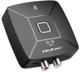 Qoltec Bezprzewodowy transmiter odbiornik Audio HiFi Home&Car| Bluetooth 6.0 | NFC | 2 x RCA | 1 x MiniJack 3.5mm| Mikrofon