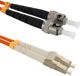 Qoltec Patchcord Οπτικών Ινών LC/UPC - ST/UPC MM 50/125 OM2, 2m (54072)