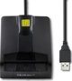 Qoltec Smart Card Reader SCR-0634, Αναγνώστης Έξυπνων Καρτών USB Type-C, Μαύρο