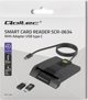 Qoltec Smart Card Reader SCR-0634, Αναγνώστης Έξυπνων Καρτών USB Type-C, Μαύρο