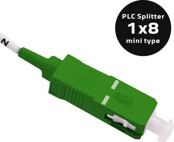 Qoltec Splitter optyczny 1x8, G.657A, SC/APC - SC/APC, SingleMode, 1,5m (54205)