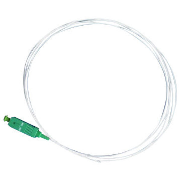 Qoltec Pigtail SC/APC, SM, 9/125, G657A, 1m, Biely