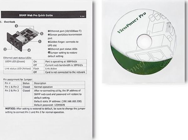 Qoltec SNMP Module Για UPS - Κάρτα Διαχείρισης Δικτύου Για UPS Qoltec