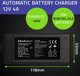 Φορτιστής Μπαταρίας Qoltec για AGM, GEL & STD, 12V, 4A, 48W, με Οθόνη LED και Καλώδιο 1,8m