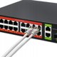 Qoltec 16-θυρα Gigabit Ethernet PoE switch