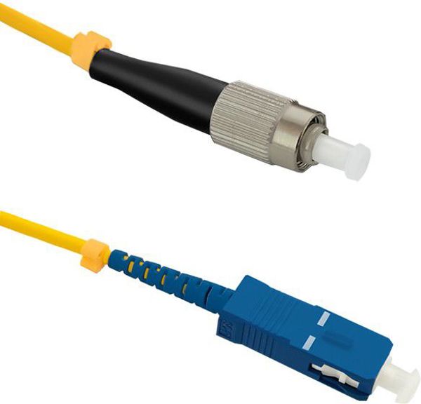 Qoltec Optic Patchcord FC/UPC - SC/UPC simplex SM 9/125 G652D 15m (54320)