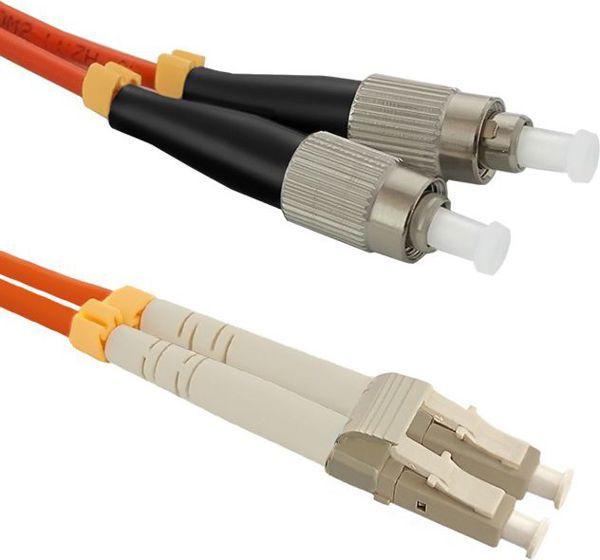 Qoltec Patchcord Οπτικών Ινών LC/UPC - FC/UPC Multi-Mode OM2 50/125, 1m (54055)