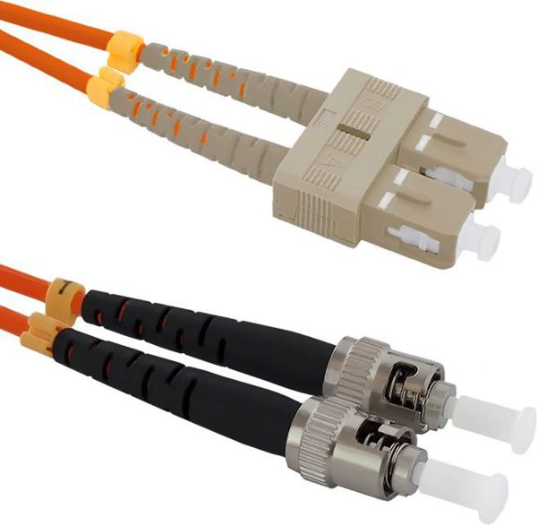 Qoltec Optic Patchcord SC/UPC - ST/UPC MM 50/125 OM2 1m (54063)