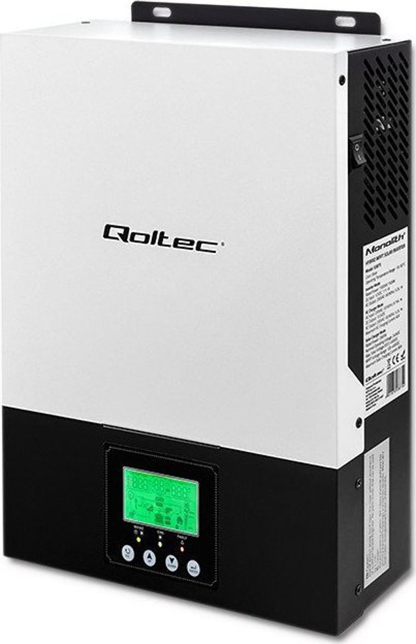 Qoltec Hybrydowy inwerter solarny Off-Grid 1.5kW | 80A | MPPT | Sinus