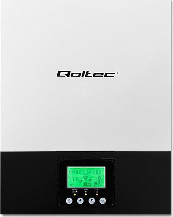 Qoltec Hybrydowy inwerter solarny Off-Grid 1.5kW | 80A | MPPT | Sinus