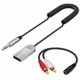 Qoltec Bezprzewodowy adapter odbiornik dzwieku Audio HiFi Home&Car Bluetooth 6.0 2 x RCA 1 x AUX 3.5mm USB Mikrofon