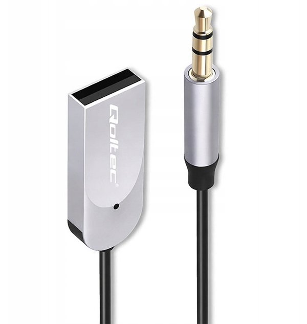 Qoltec Bezprzewodowy adapter odbiornik dzwieku Audio HiFi Home&Car Bluetooth 6.0 2 x RCA 1 x AUX 3.5mm USB Mikrofon