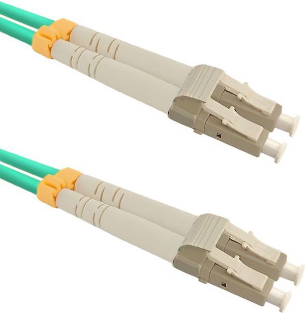 Qoltec Καλώδιο Οπτικής Ίνας Patchcord LC/UPC - LC/UPC MM 50/125 OM4, 10m (54347)