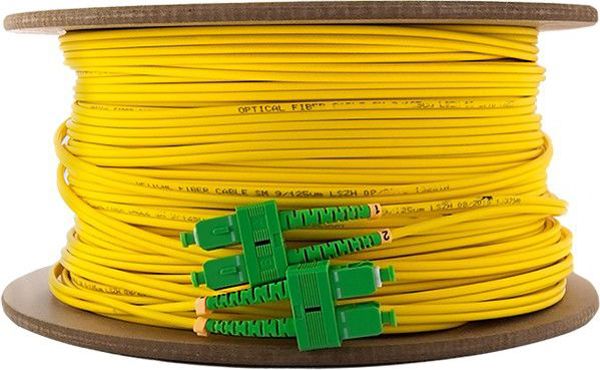 Qoltec Optic Patchcord SC/APC - SC/APC SM 9/125 G652D 120m (54090)