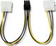 Qoltec Molex x2 - PCIe 6-pin, 0.15m, Czarny (50431)
