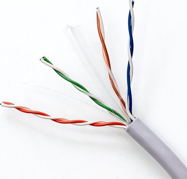 Qoltec Καλώδιο Δικτύου UTP CAT6, 305m, Γκρι, PVC για Εσωτερικές Εγκαταστάσεις