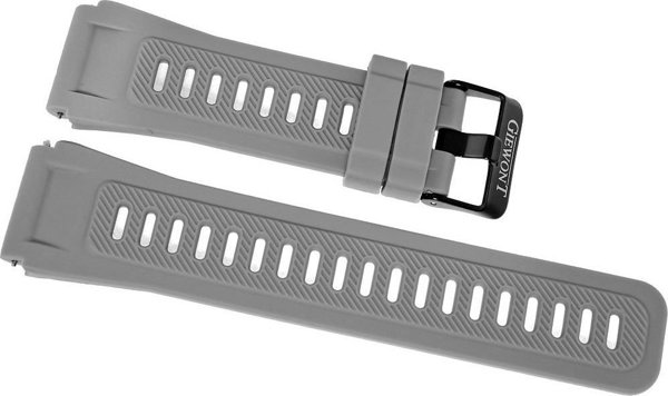 Quartz Λουράκι για Smartwatch Giewont GW430 Σιλικόνης ΓΚΡΙ GWP430-3