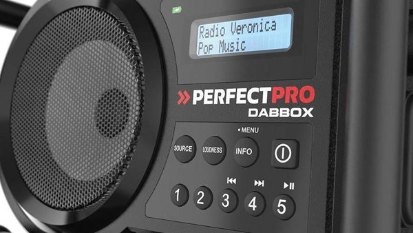 NoName Ραδιόφωνο Εργοταξίου DABBOX με Ψηφιακή Λήψη DAB, Ανθεκτικό Ραδιόφωνο Εργασίας