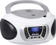 Ραδιόφωνο Trevi CMP51001 με CD, USB, Bluetooth, Ψηφιακό Δέκτη FM/DAB/DAB+, Τηλεχειριστήριο και Ρολόι, Λευκό
