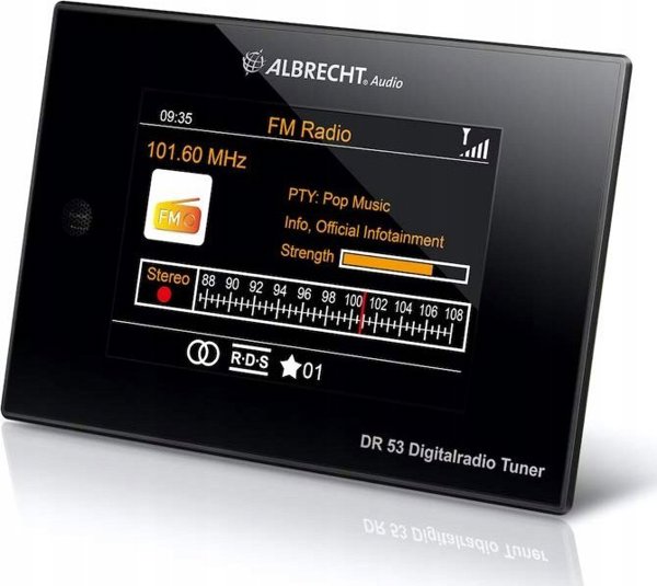 Radio Albrecht Albrecht DR 53, Digitalradio Tuner, DAB+/UKW, Bluetooth, schwarz