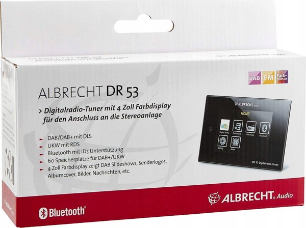 Radio Albrecht Albrecht DR 53, Digitalradio Tuner, DAB+/UKW, Bluetooth, schwarz