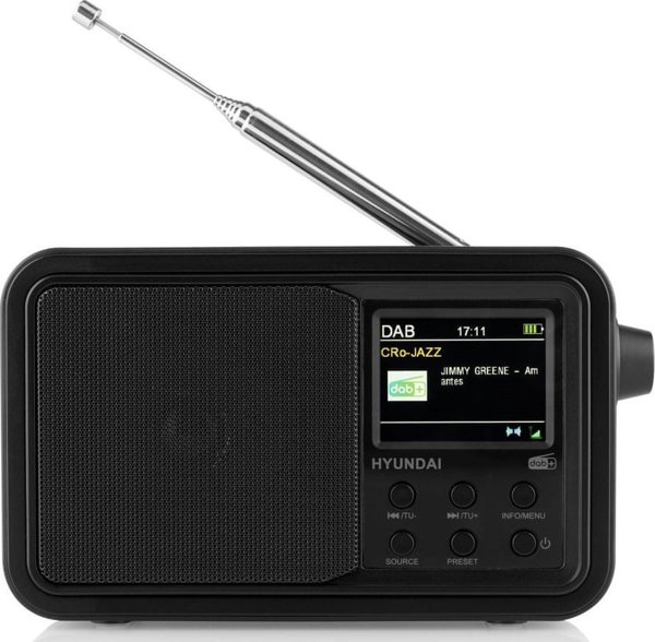 Hyundai PR650BTDAB Φορητό Ραδιόφωνο FM, DAB & DAB+ με Bluetooth & MP3 Player Μαύρο