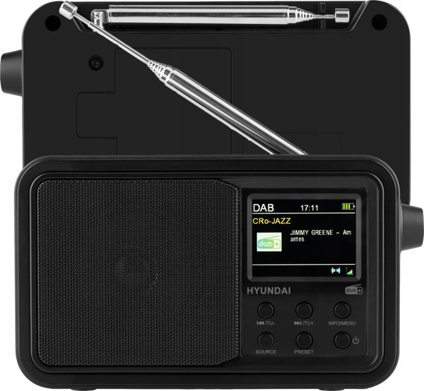 Hyundai PR650BTDAB Φορητό Ραδιόφωνο FM, DAB & DAB+ με Bluetooth & MP3 Player Μαύρο