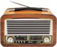 Φορητό ραδιόφωνο LTC OLZA RETRO με φωτισμό, Bluetooth, USB
