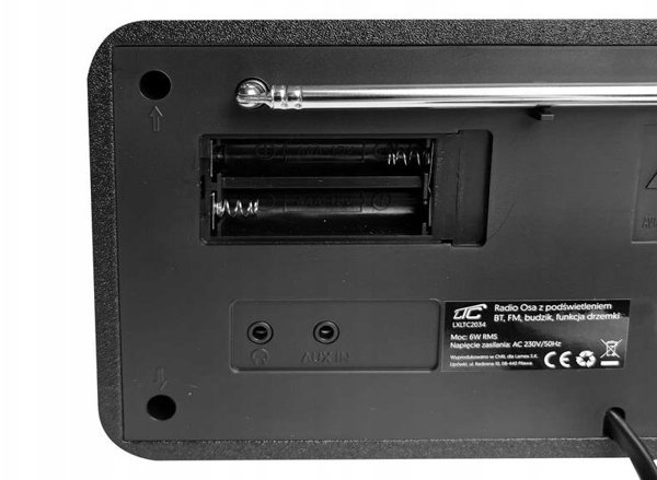 Ραδιόφωνο LTC OSA με Bluetooth, FM, ξυπνητήρι, λειτουργία αναβολής και φωτισμό