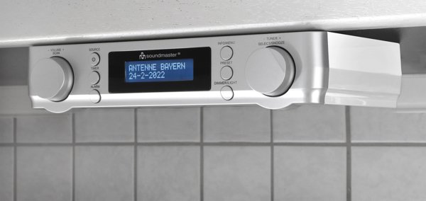 Soundmaster UR2022SI ραδιόφωνο κουζίνας με DAB+/FM-RDS και φωτισμό LED