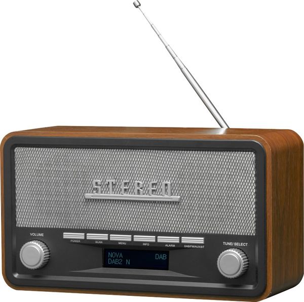 Denver DAB-18 Ψηφιακό Ραδιόφωνο DAB+/FM, Bluetooth, Ξύλινο, 2x2W