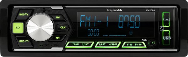 Radio samochodowe Kruger&Matz Radio samochodowe Kruger&Matz KM2009 Bluetooth USB AUX SD RDS