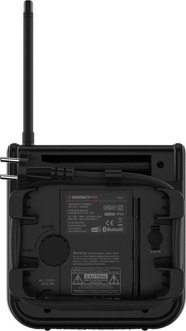 NoName Ραδιόφωνο Εργοταξίου DABPRO DAB+ & FM με Bluetooth, Aux & Ηχείο 3" 4W, Λειτουργία με Ρεύμα & Μπαταρίες