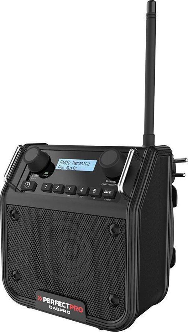 NoName Ραδιόφωνο Εργοταξίου DABPRO DAB+ & FM με Bluetooth, Aux & Ηχείο 3" 4W, Λειτουργία με Ρεύμα & Μπαταρίες