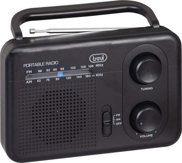 Trevi RA7F6400 Φορητό Ραδιόφωνο AM/FM, Μαύρο