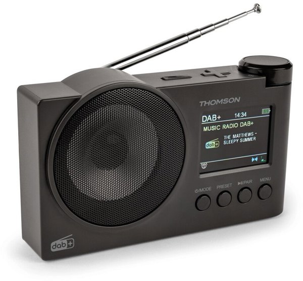 Thomson RT400DABBTBK Φορητό Ραδιόφωνο FM/DAB+ με Bluetooth & USB - Μαύρο