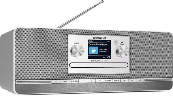Radioodtwarzacz TechniSat Technisat DigatRadio 372 CD IR srebrny