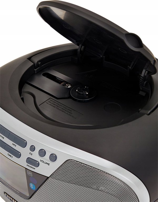 Aiwa Boombox BBTU-500DAB/SL Φορητό Ραδιόφωνο CD Player με Bluetooth & DAB+ Ασημί
