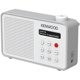 Radio JVC Kenwood CR-M25DAB Portable DAB Plus Radio – Automatic Safety Alert – White and Silver