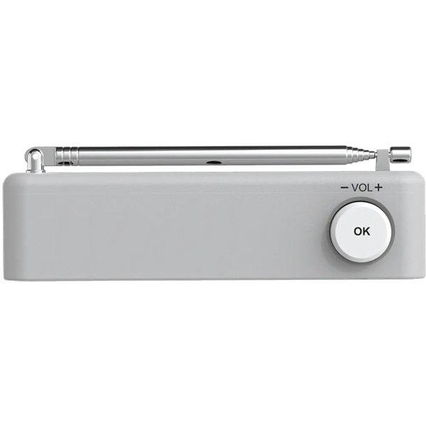 Radio JVC Kenwood CR-M25DAB Portable DAB Plus Radio – Automatic Safety Alert – White and Silver